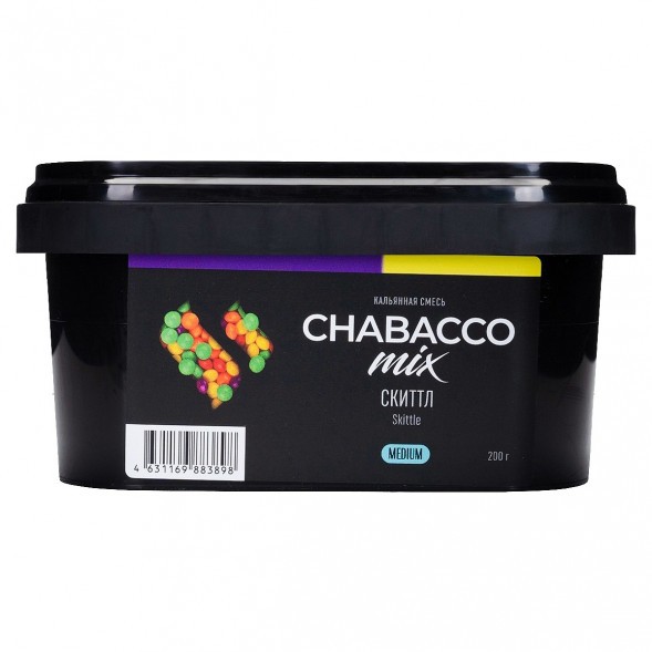 Смесь Chabacco MIX MEDIUM - Skittle (Скиттл, 200 грамм) купить в Перми