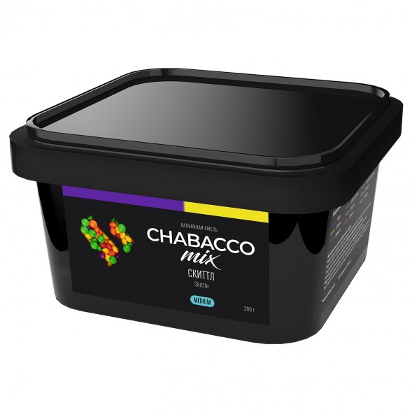 Смесь Chabacco MIX MEDIUM - Skittle (Скиттл, 200 грамм) купить в Перми