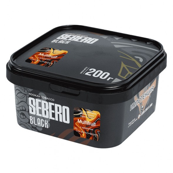Табак Sebero Black - Multifruit (Сок Мультифрукт, 200 грамм) купить в Перми
