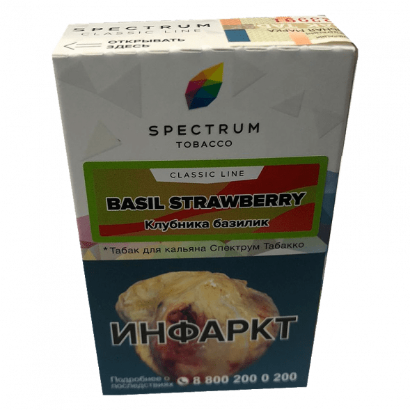 Табак Spectrum - Basil Strawberry (Клубника Базилик, 25 грамм) купить в Перми