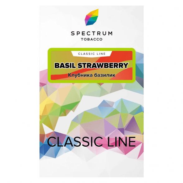 Табак Spectrum - Basil Strawberry (Клубника Базилик, 25 грамм) купить в Перми