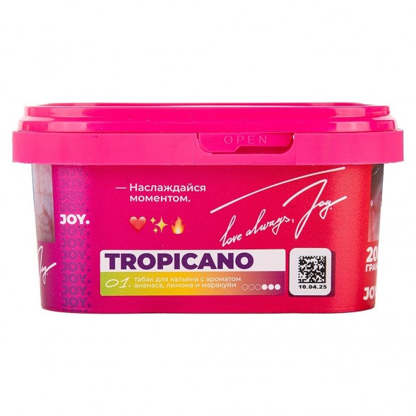 Табак Joy - Tropicano (Ананас, Лимон и Маракуйя, 200 грамм) купить в Перми