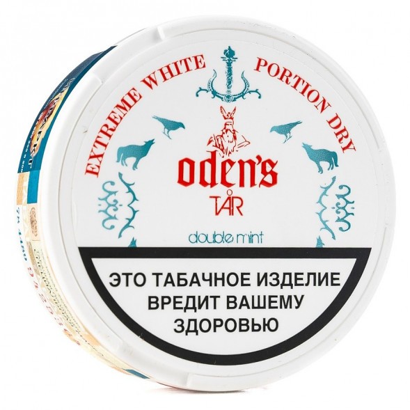 Табак жевательный ODENS - TAR Double Mint Extreme White Dry (16 грамм, Россия) купить в Перми