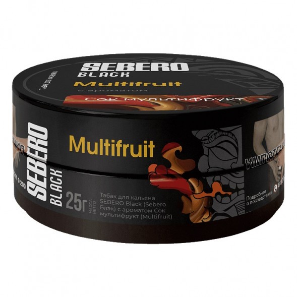 Табак Sebero Black - Multifruit (Сок Мультифрукт, 25 грамм) купить в Перми