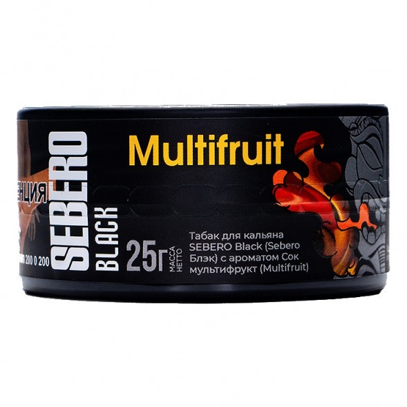 Табак Sebero Black - Multifruit (Сок Мультифрукт, 25 грамм) купить в Перми