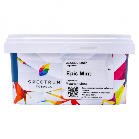 Табак Spectrum - Epic Mint (Мощная Мята, 200 грамм) купить в Перми