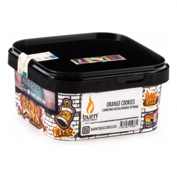 Табак Burn - Orange Cookies (Сливочно-апельсиновое Печенье, 200 грамм) купить в Перми