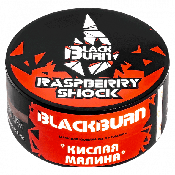 Табак BlackBurn - Raspberry Shock (Кислая Малина, 25 грамм) купить в Перми