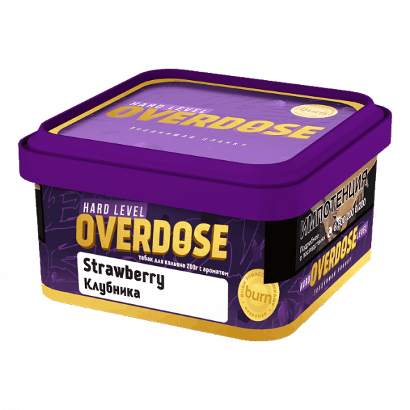 Табак Overdose - Strawberry (Клубника, 200 грамм) купить в Перми