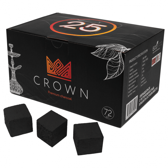 Уголь Crown (25 мм, 72 кубика) купить в Перми