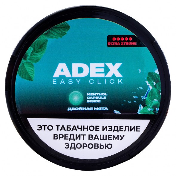 Табак жевательный ADEX ULTRA STRONG WIDE Click - Двойная Мята купить в Перми