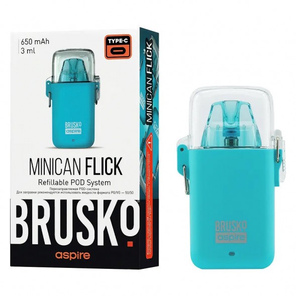 Электронная сигарета Brusko - Minican Flick (Голубой) купить в Перми