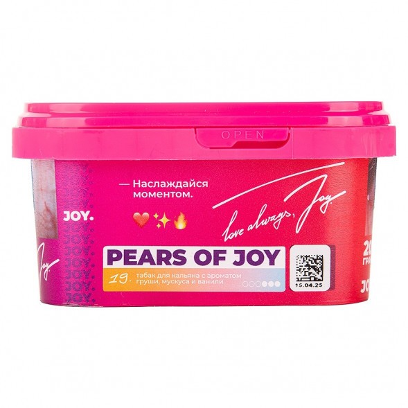 Табак Joy - Pears Of Joy (Груша, Мускус и Ваниль, 200 грамм) купить в Перми