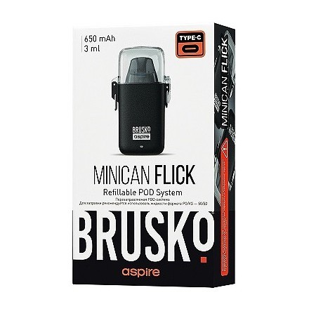 Электронная сигарета Brusko - Minican Flick (Чёрный) купить в Перми
