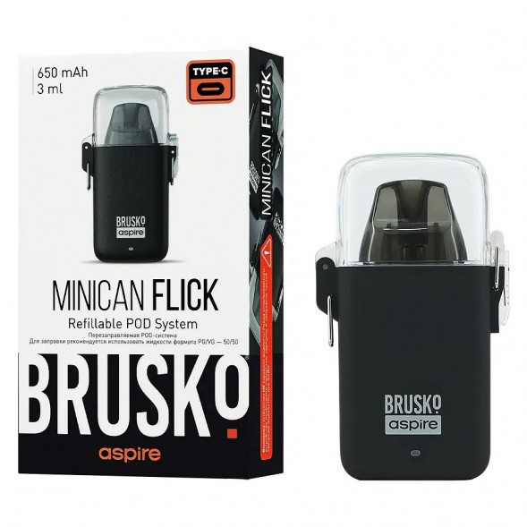 Электронная сигарета Brusko - Minican Flick (Чёрный) купить в Перми