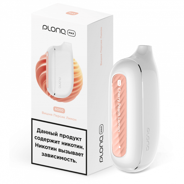 PLONQ MAX - Вишня Персик Лимон (6000 затяжек) купить в Перми