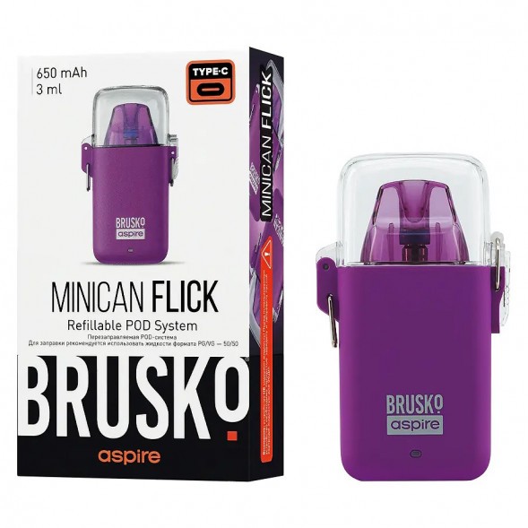 Электронная сигарета Brusko - Minican Flick (Фиолетовый) купить в Перми