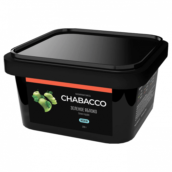Смесь Chabacco MEDIUM - Green Apple (Зелёное Яблоко, 200 грамм) купить в Перми