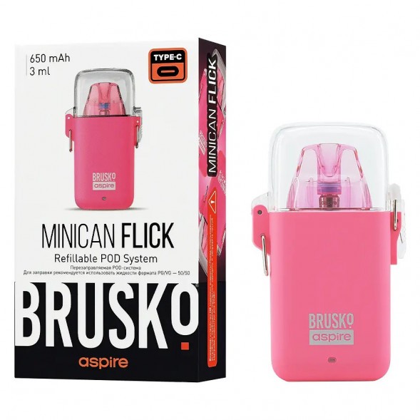 Электронная сигарета Brusko - Minican Flick (Розовый) купить в Перми