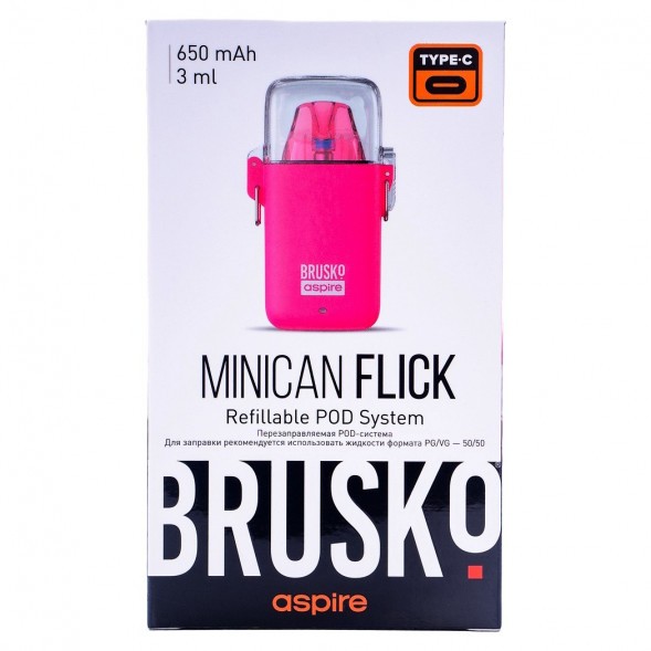 Электронная сигарета Brusko - Minican Flick (Розовый) купить в Перми