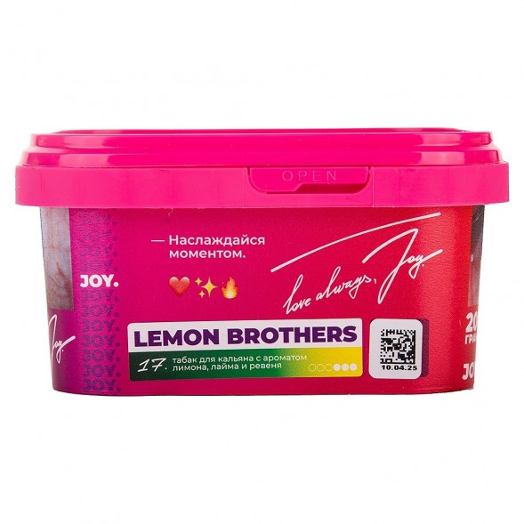 Табак Joy - Lemon Brothers (Лимон, Лайм и Ревень, 200 грамм) купить в Перми