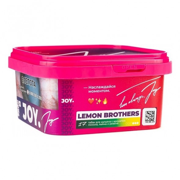 Табак Joy - Lemon Brothers (Лимон, Лайм и Ревень, 200 грамм) купить в Перми