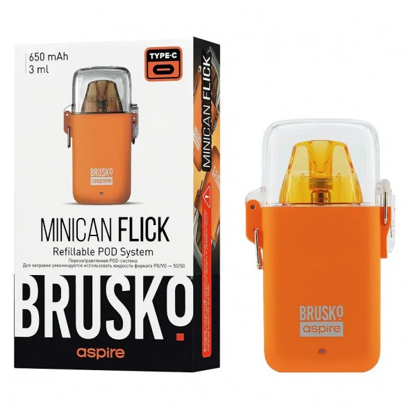 Электронная сигарета Brusko - Minican Flick (Оранжевый) купить в Перми