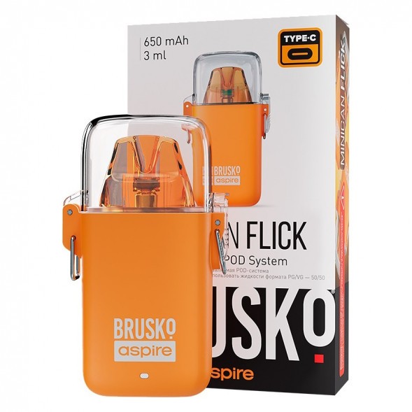 Электронная сигарета Brusko - Minican Flick (Оранжевый) купить в Перми