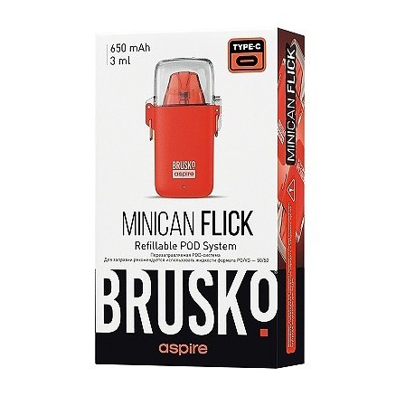 Электронная сигарета Brusko - Minican Flick (Красный) купить в Перми