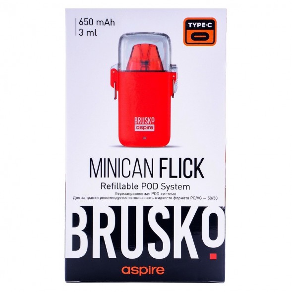 Электронная сигарета Brusko - Minican Flick (Красный) купить в Перми