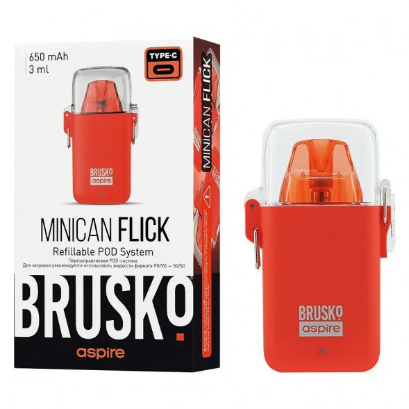 Электронная сигарета Brusko - Minican Flick (Красный) купить в Перми
