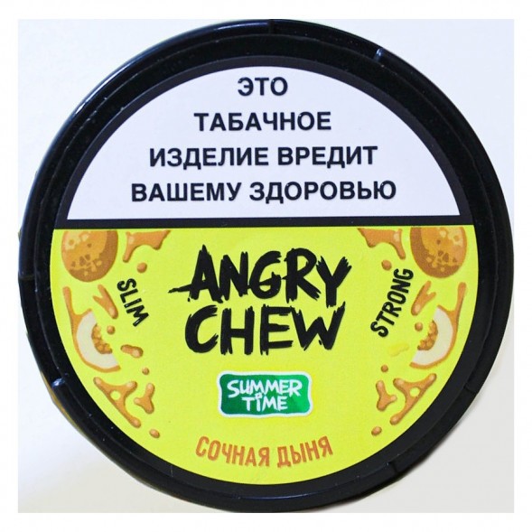 Табак жевательный Angry Chew Slim Strong - Сочная Дыня (12 грамм) купить в Перми