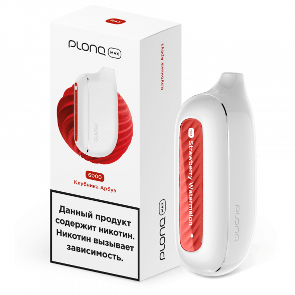 PLONQ MAX - Клубника Арбуз (6000 затяжек) купить в Перми