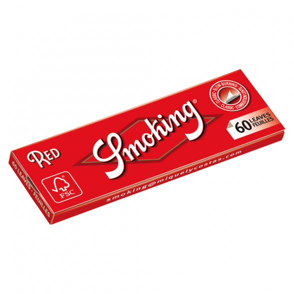 Бумага для самокруток Smoking - Regular Red (70х37 мм, 60 штук) купить в Перми