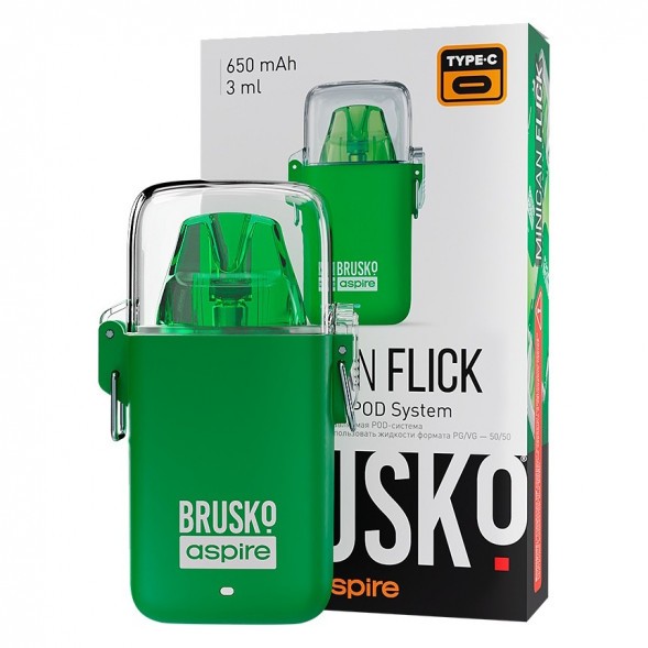 Электронная сигарета Brusko - Minican Flick (Зелёный) купить в Перми