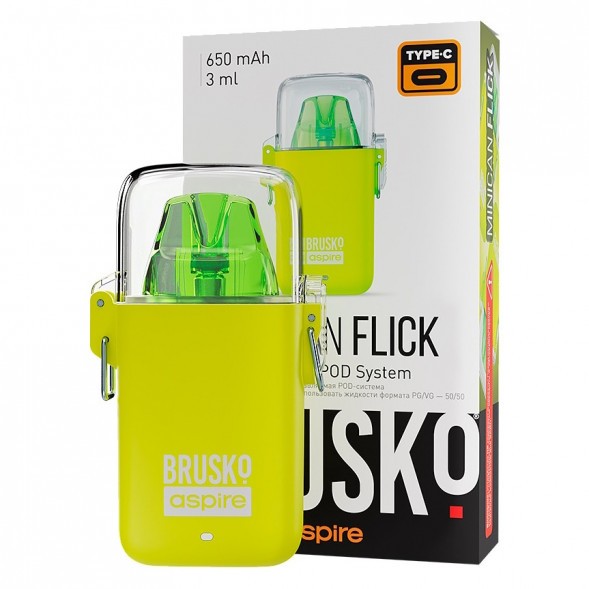 Электронная сигарета Brusko - Minican Flick (Жёлтый) купить в Перми