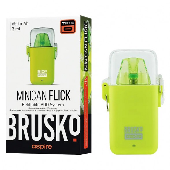 Электронная сигарета Brusko - Minican Flick (Жёлтый) купить в Перми