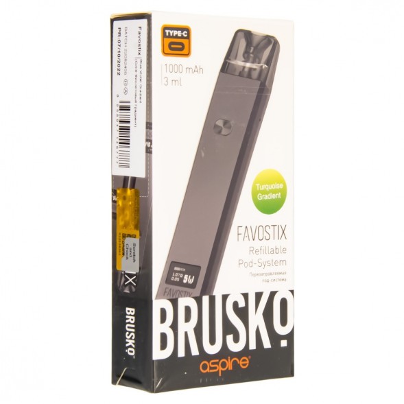 Электронная сигарета Brusko - Favostix (Бирюзовый Градиент) купить в Перми