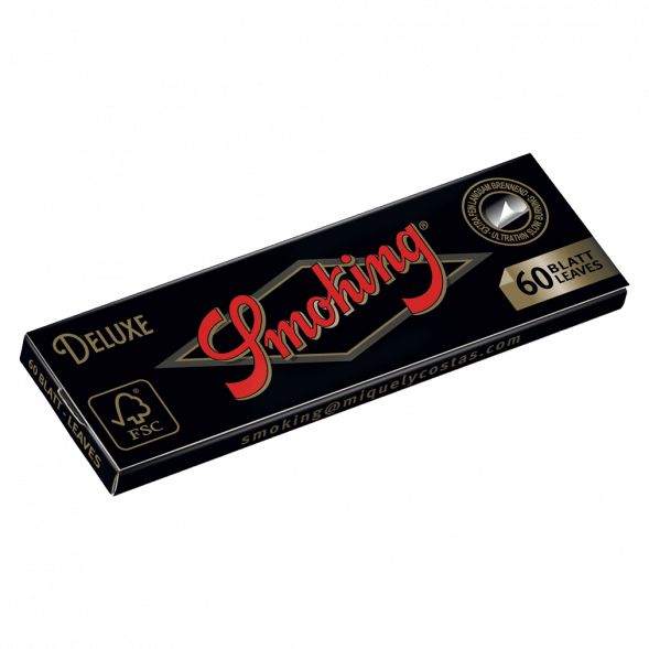 Бумага для самокруток Smoking - Regular Deluxe (70х37 мм, 60 штук) купить в Перми