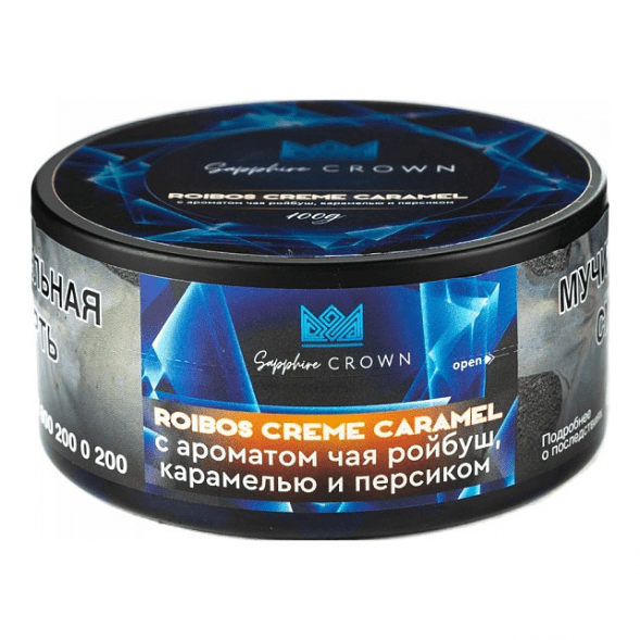 Табак Sapphire Crown - Roibos Creme Caramel (Чай Ройбуш с Карамелью и Персиком, 25 грамм) купить в Перми