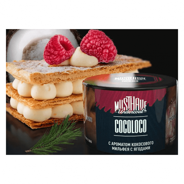 Табак Must Have - Cocoloco (Кокосовый Мильфей с Ягодами, 40 грамм) купить в Перми