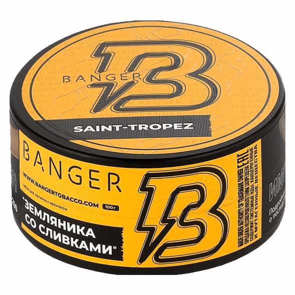 Табак Banger - Saint-Tropez (Земляника со Сливками, 100 грамм) купить в Перми
