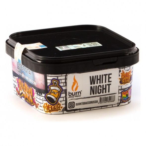 Табак Burn - White Night (Ананас Апельсин Ваниль, 200 грамм) купить в Перми