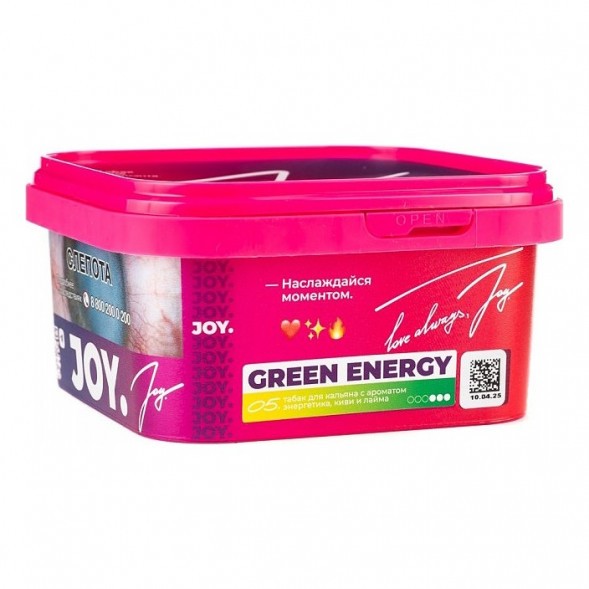 Табак Joy - Green Energy (Энергетик, Киви и Лайм, 200 грамм) купить в Перми