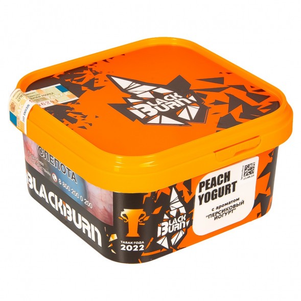 Табак BlackBurn - Peach Yogurt (Персиковый Йогурт, 200 грамм) купить в Перми