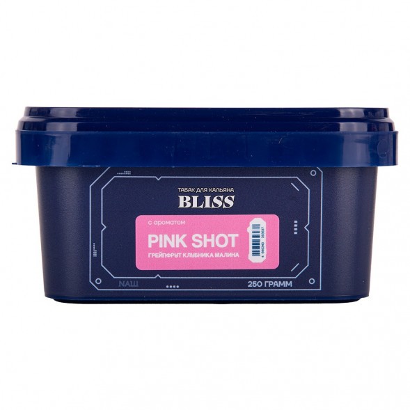 Табак Bliss - Pink Shot (Грейпфрут, Клубника, Малина, 250 грамм) купить в Перми