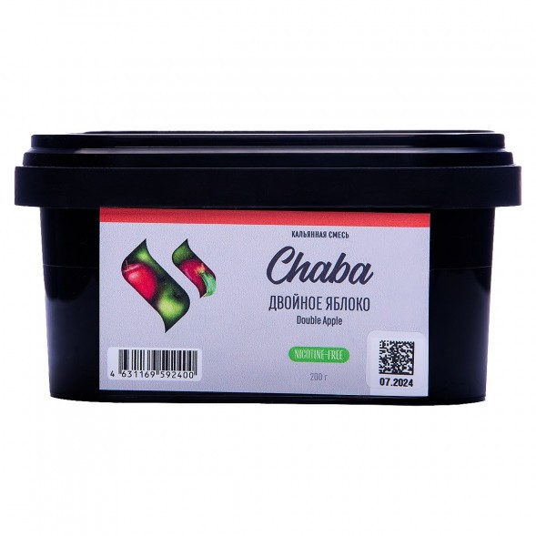 Смесь Chaba - Double Apple (Двойное Яблоко, 200 грамм, Без никотина) купить в Перми