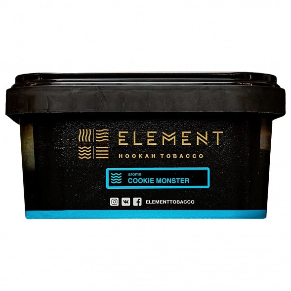 Табак Element Вода - Cookie Monster (Земляничное Печенье, 200 грамм) купить в Перми