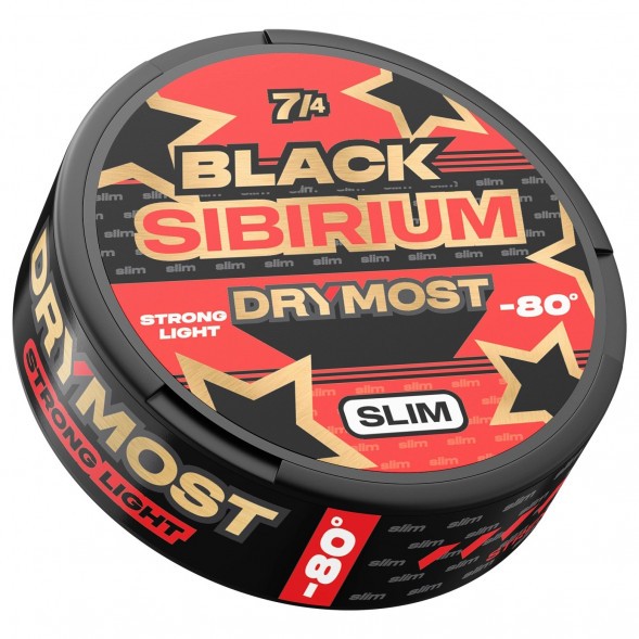 Табак жевательный DryMost - Black Sibirium -80 Slim (12 грамм) купить в Перми