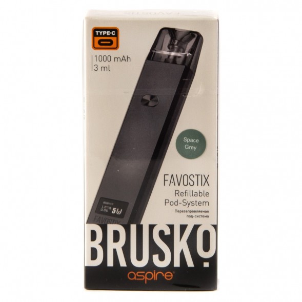 Электронная сигарета Brusko - Favostix (Серый) купить в Перми